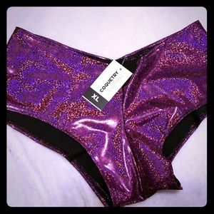 Pink Holographic Cheeky Shorts NWT